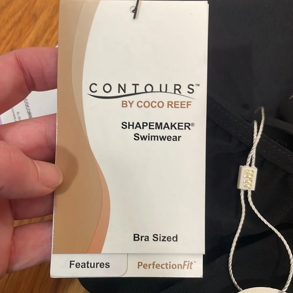 Coco Reef Chroma Wrap-Tie One-Piece Swimsuit Black Women's 14 NWT - Picture 10 of 13